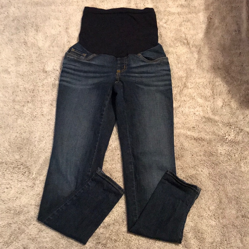 A Pea in the Pod Maternity DarkWash Skinny Jeans Size XS